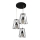 Lestenec na vrvici ROLLER 3xE27/15W/230V
