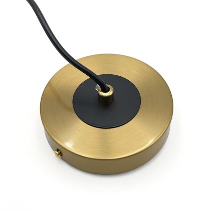 Lestenec na vrvici ROLLO 1xE14/5W/230V zlata/dimna bež