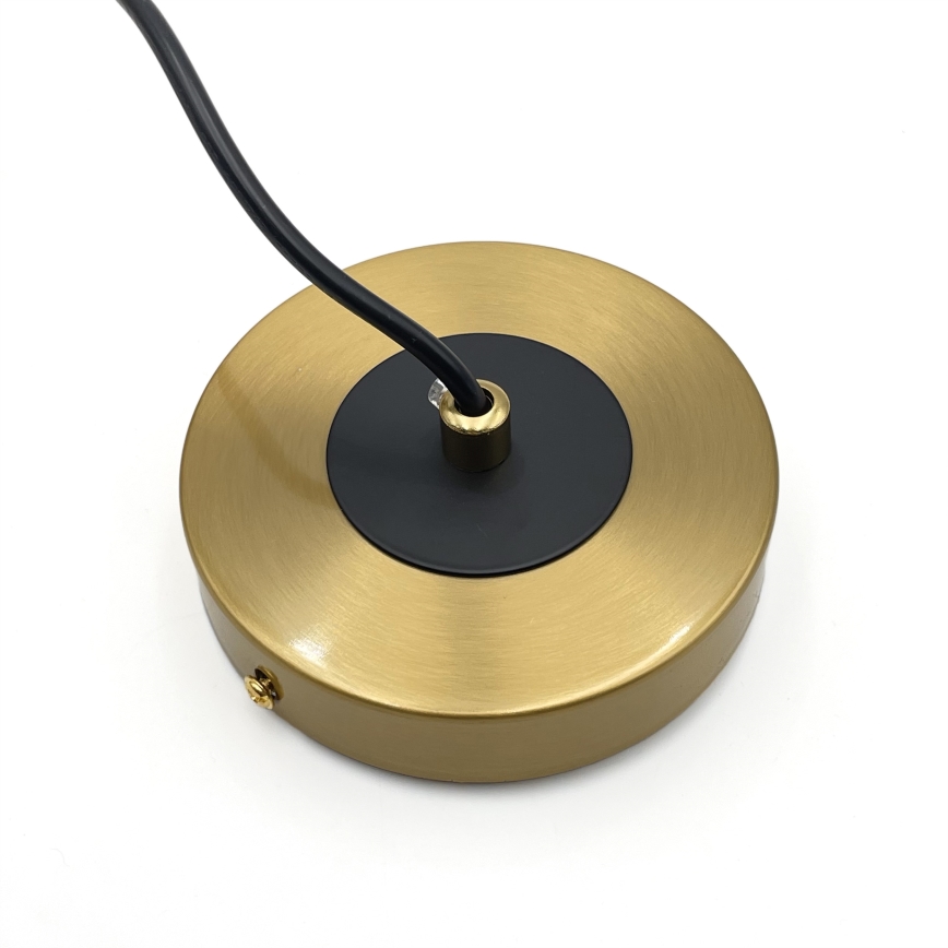 Lestenec na vrvici ROLLO 1xE14/5W/230V zlata/dimna bež