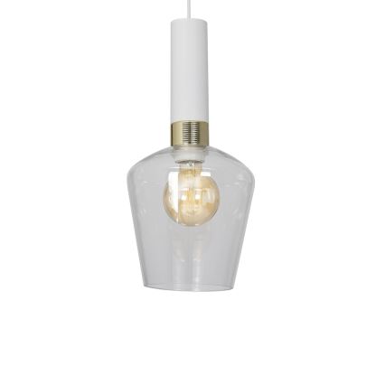 Lestenec na vrvici ROMA WHITE 1xE27/60W/230V