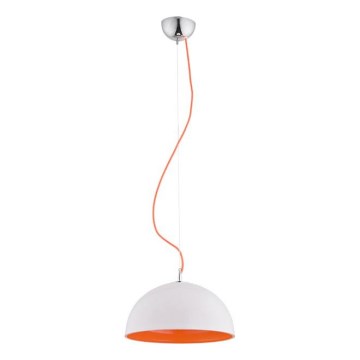 Lestenec na vrvici RONNIE 1xE27/15W/230V bela/oranžna