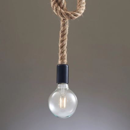 Lestenec na vrvici ROPE 1xE27/12W/230V