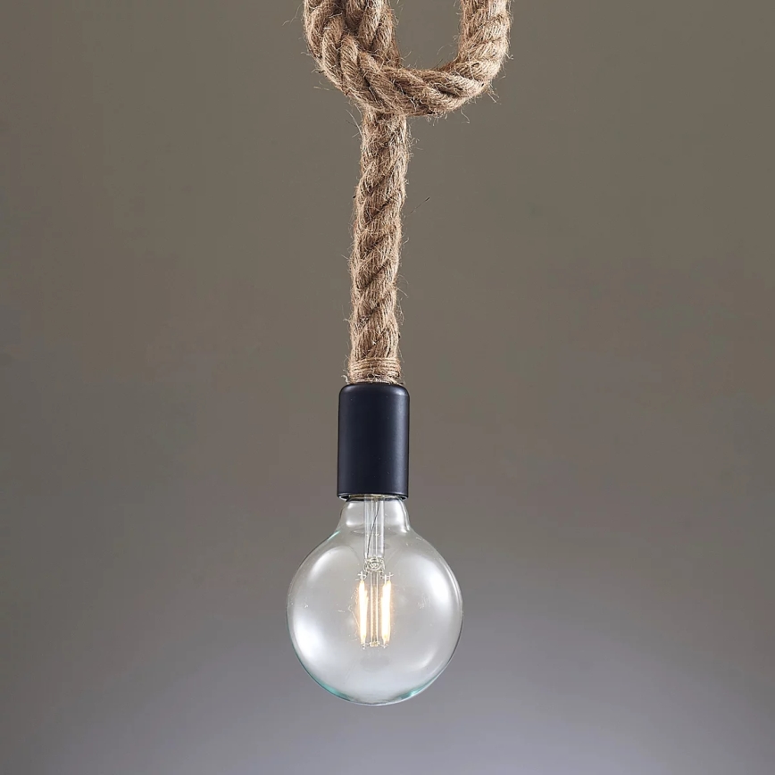 Lestenec na vrvici ROPE 1xE27/12W/230V