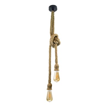 Lestenec na vrvici ROPE 2xE27/12W/230V