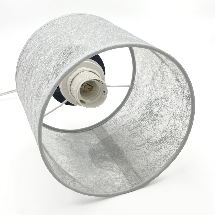 Lestenec na vrvici ROSA 1xE27/60W/230V črna/siva