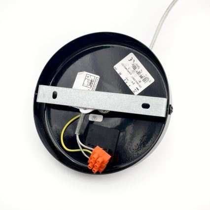 Lestenec na vrvici ROSA 1xE27/60W/230V črna/siva