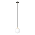 Lestenec na vrvici ROYAL 1xE14/10W/230V pr. 14 cm črna