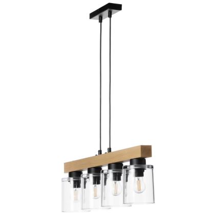 Lestenec na vrvici RUSTIC RADIANCE 4xE27/60W/230V