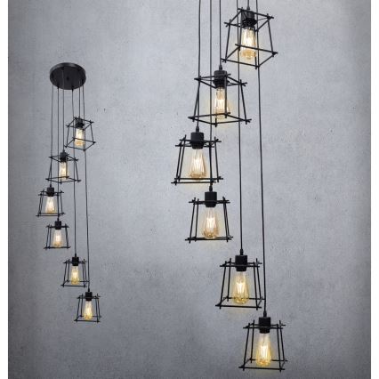 Lestenec na vrvici RYGA 6xE27/20W/230V