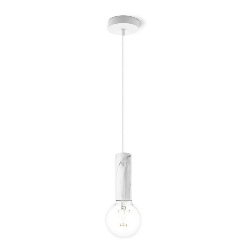 Lestenec na vrvici SAGA 1xE27/40W/230V marmor