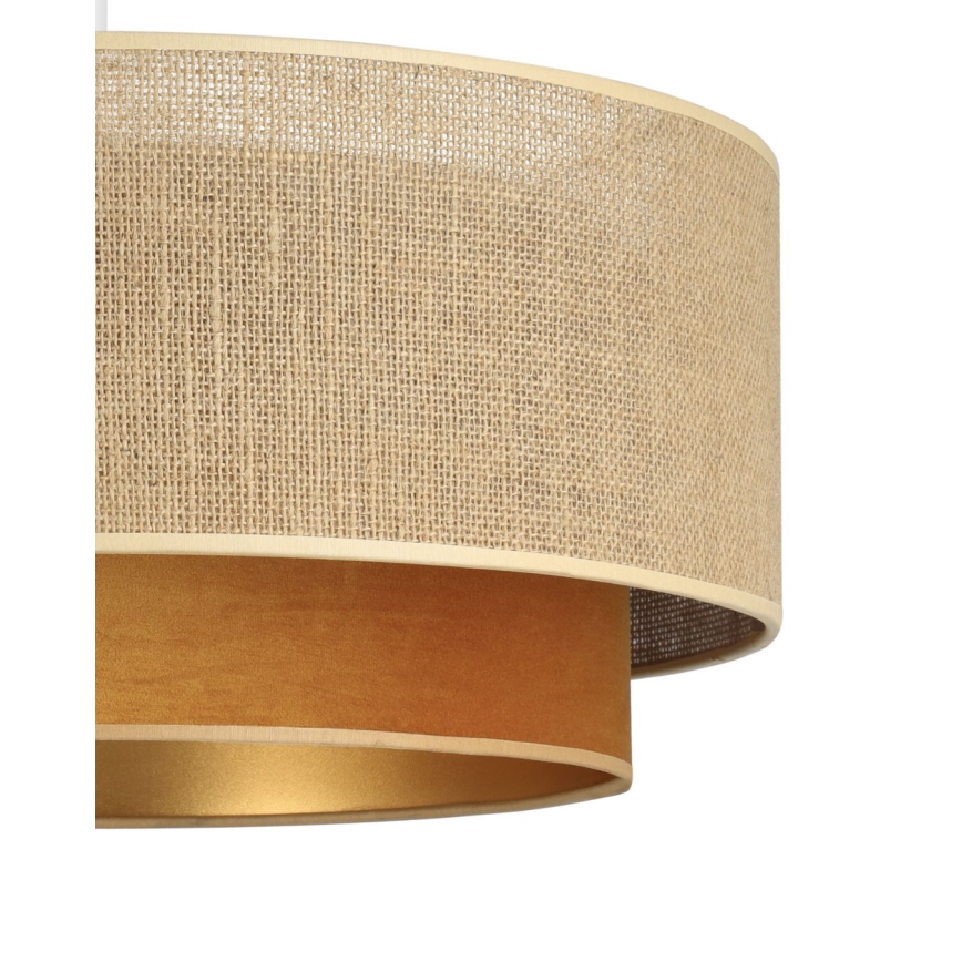 Lestenec na vrvici SARTA 1xE27/60W/230V bakrena/juta