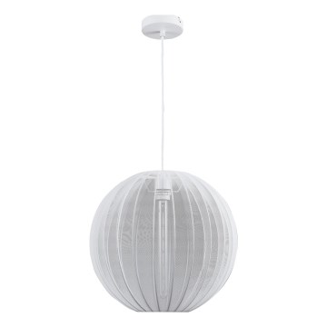 Lestenec na vrvici SENSAI 1xE27/20W/230V pr. 40 cm bela