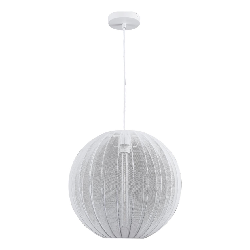 Lestenec na vrvici SENSAI 1xE27/20W/230V pr. 40 cm bela