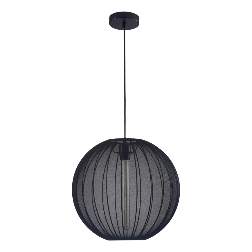 Lestenec na vrvici SENSAI 1xE27/20W/230V pr. 40 cm črna