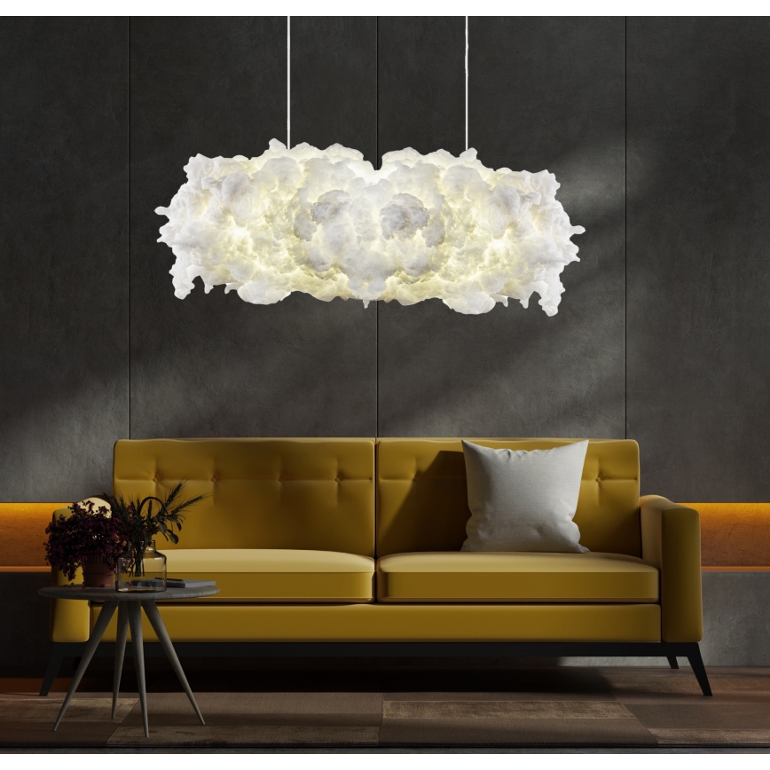 Lestenec na vrvici SERENE 1xE27/40W/230V bela