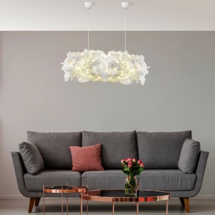 Lestenec na vrvici SERENE 1xE27/40W/230V bela