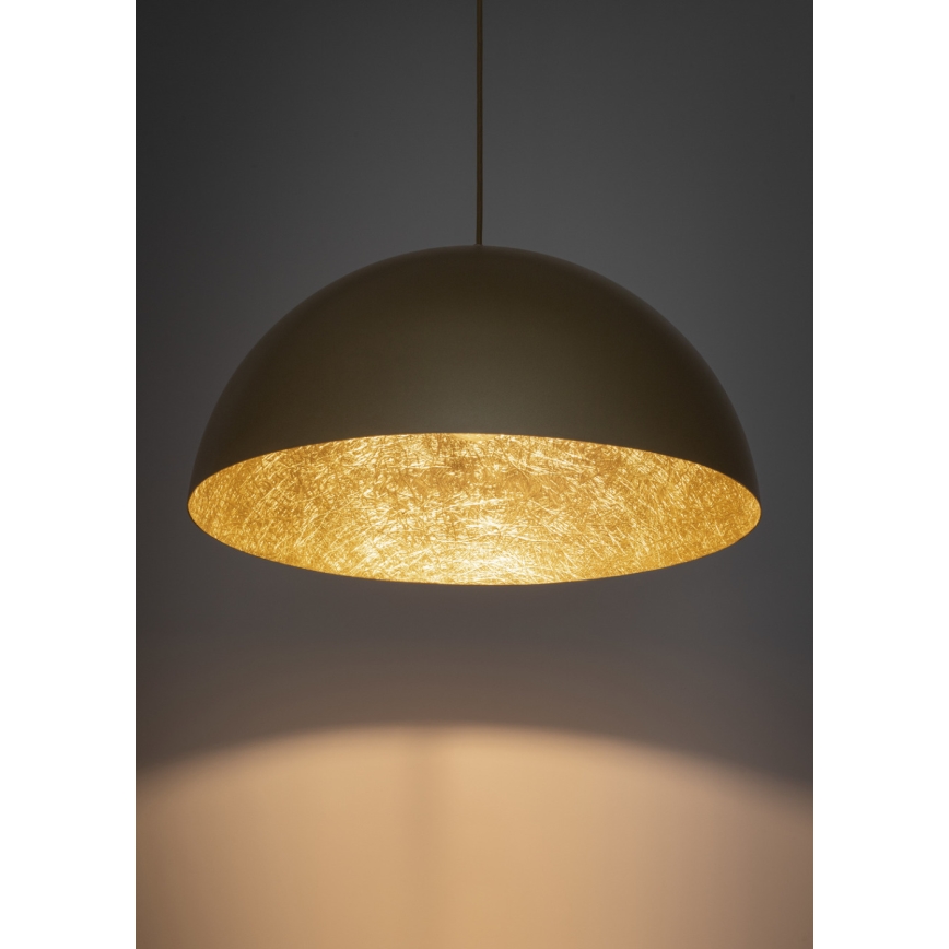 Lestenec na vrvici SFERA 1xE27/60W/230V pr. 35 cm zlata