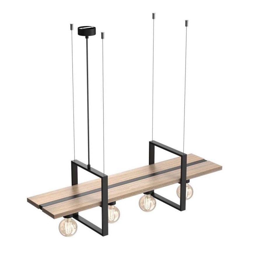 Lestenec na vrvici SHELF 4xE27/60W/230V