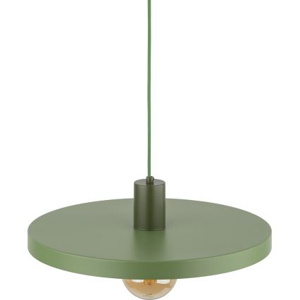 Lestenec na vrvici SILA 1xE27/15W/230V pr. 40 cm zelena