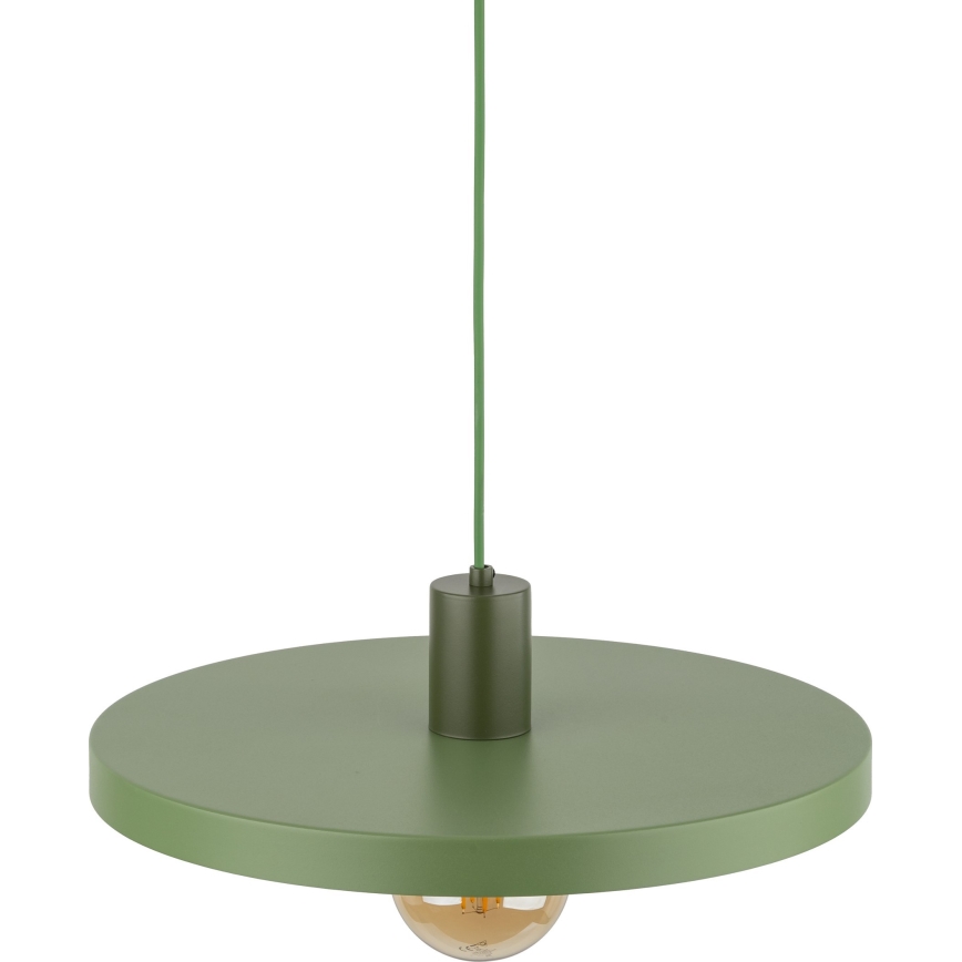 Lestenec na vrvici SILA 1xE27/15W/230V pr. 40 cm zelena