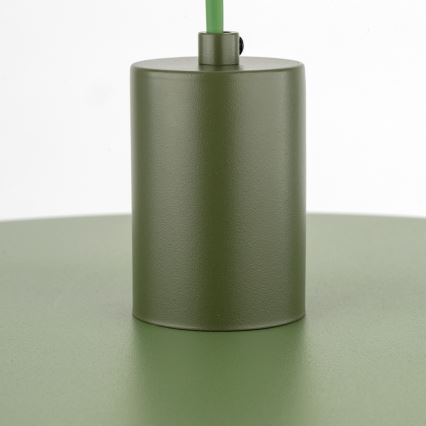 Lestenec na vrvici SILA 1xE27/15W/230V pr. 40 cm zelena