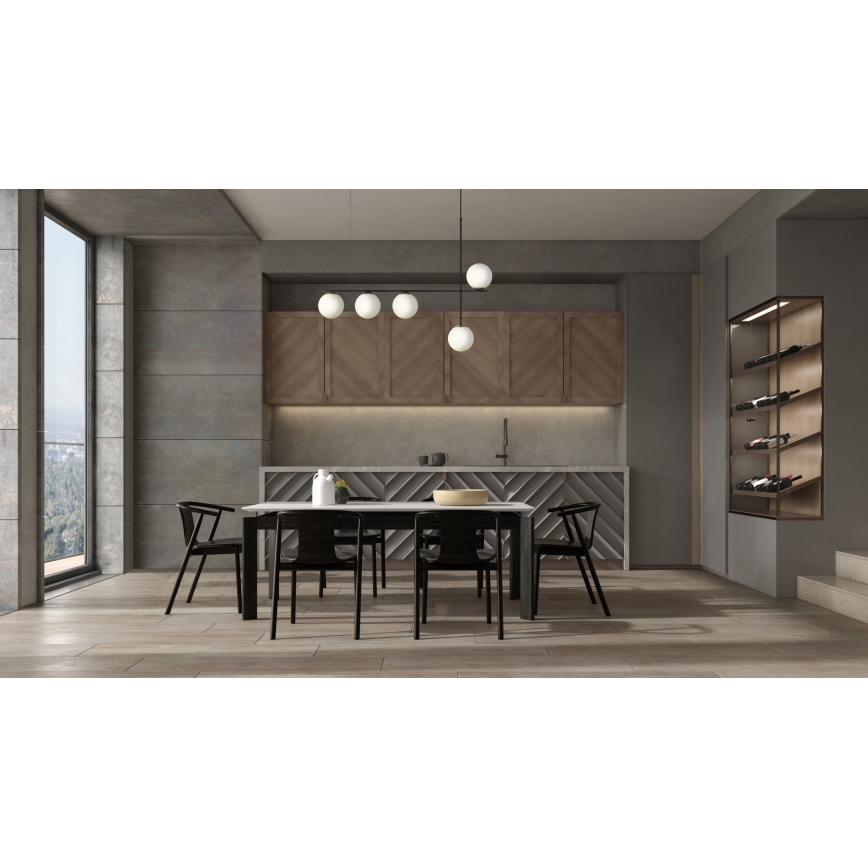 Lestenec na vrvici SILIA 5xG9/12W/230V črna
