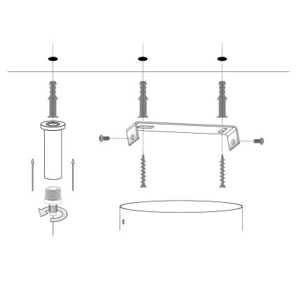 Lestenec na vrvici SILIA 5xG9/12W/230V črna