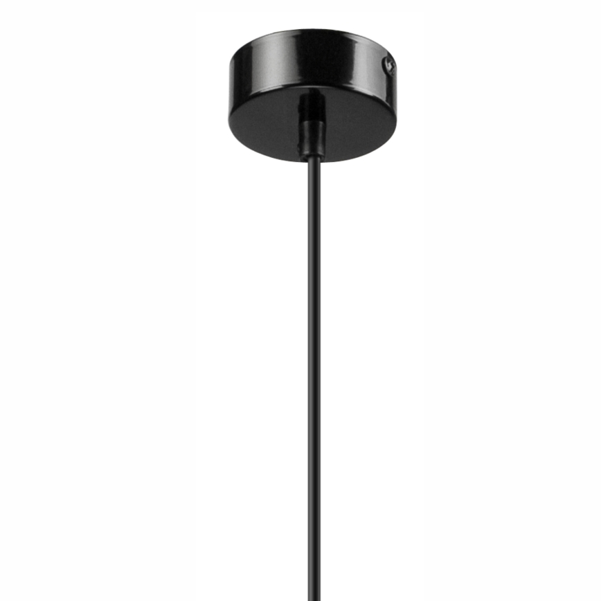 Lestenec na vrvici SIMON 1xE27/60W/230V črna/bukev