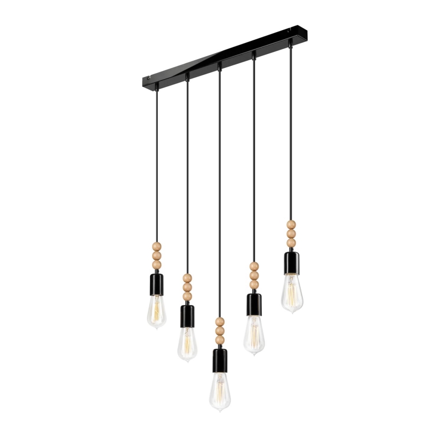 Lestenec na vrvici SIMON 5xE27/60W/230V - FSC certifikat