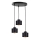 Lestenec na vrvici SIMPLY BLACK 3xE27/60W/230V premer 32 cm