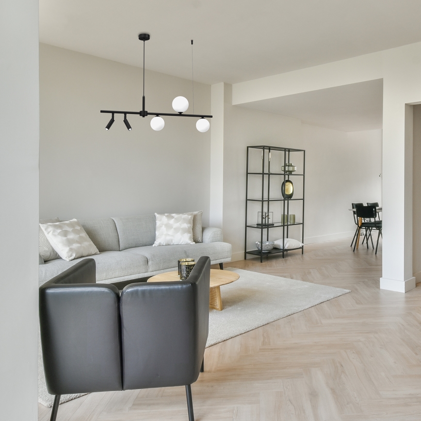 Lestenec na vrvici SIRIO 5xG9/25W/230V črna