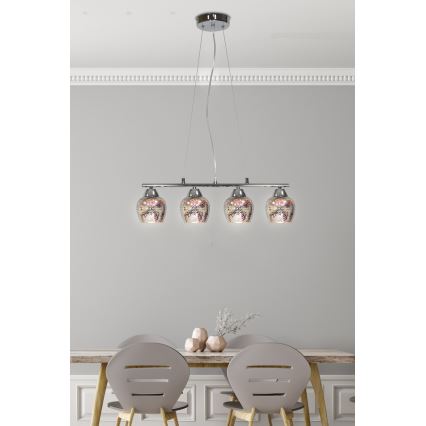 Lestenec na vrvici SIRIUS 4xE27/60W/230V