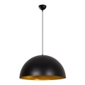 Lestenec na vrvici SIVANI 1xE27/40W/230V premer 60 cm črna/bakrena