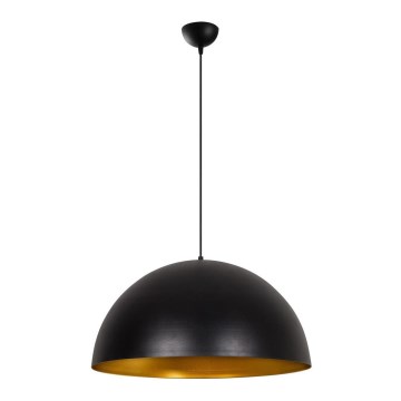 Lestenec na vrvici SIVANI 1xE27/40W/230V premer 60 cm črna/bakrena