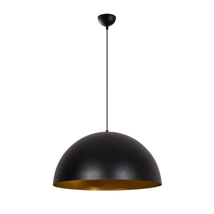 Lestenec na vrvici SIVANI 1xE27/40W/230V premer 60 cm črna/bakrena