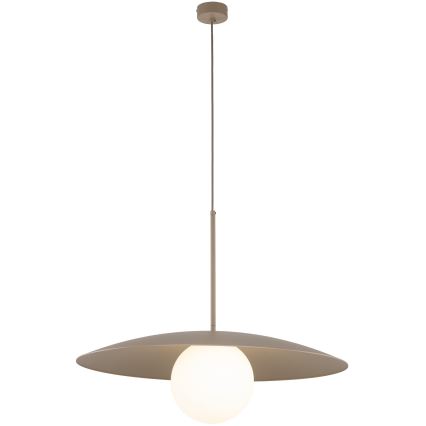 Lestenec na vrvici SLATE 1xE27/15W/230V pr. 65 cm bež