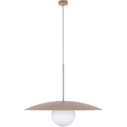 Lestenec na vrvici SLATE 1xE27/15W/230V pr. 65 cm bež