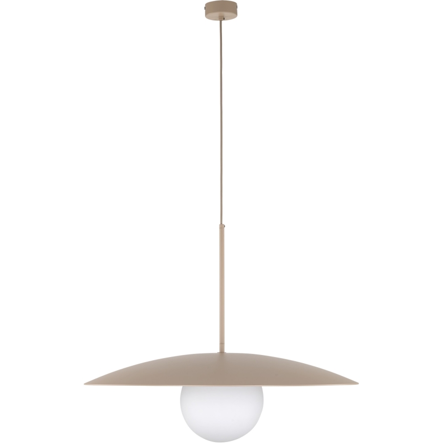 Lestenec na vrvici SLATE 1xE27/15W/230V pr. 65 cm bež