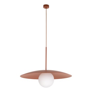 Lestenec na vrvici SLATE 1xE27/15W/230V pr. 65 cm opečna