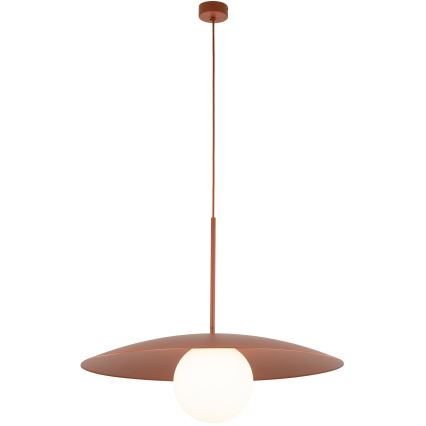 Lestenec na vrvici SLATE 1xE27/15W/230V pr. 65 cm opečna
