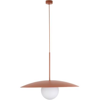 Lestenec na vrvici SLATE 1xE27/15W/230V pr. 65 cm opečna