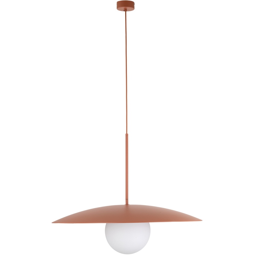 Lestenec na vrvici SLATE 1xE27/15W/230V pr. 65 cm opečna