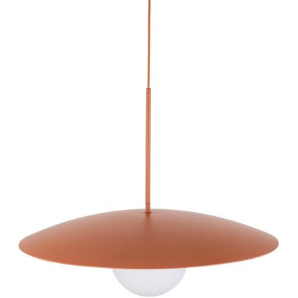 Lestenec na vrvici SLATE 1xE27/15W/230V pr. 65 cm opečna