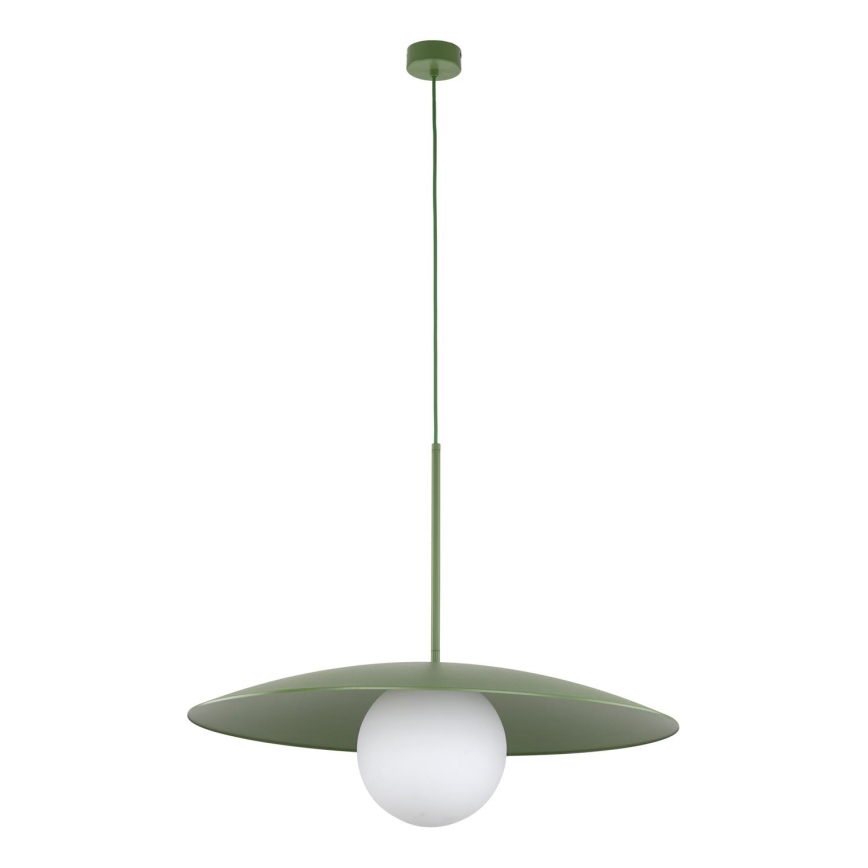 Lestenec na vrvici SLATE 1xE27/15W/230V pr. 65 cm zelena