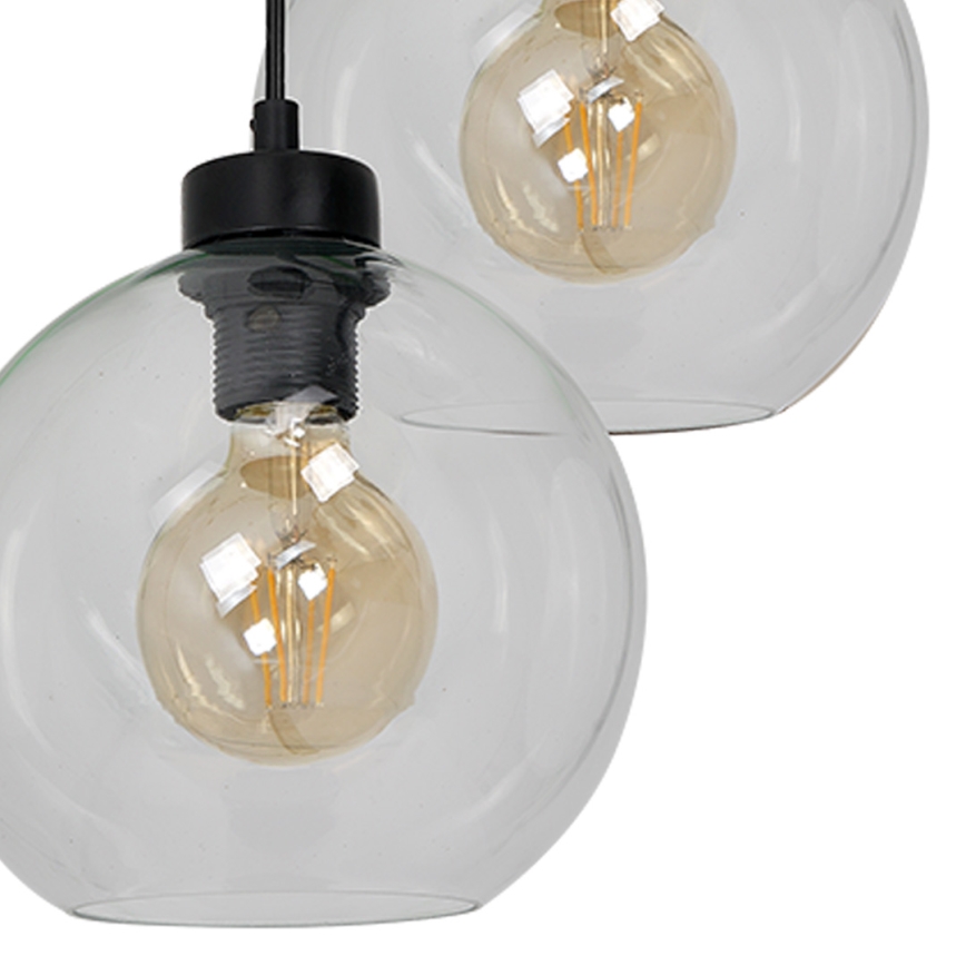 Lestenec na vrvici SOFIA 3xE27/60W/230V prozoren