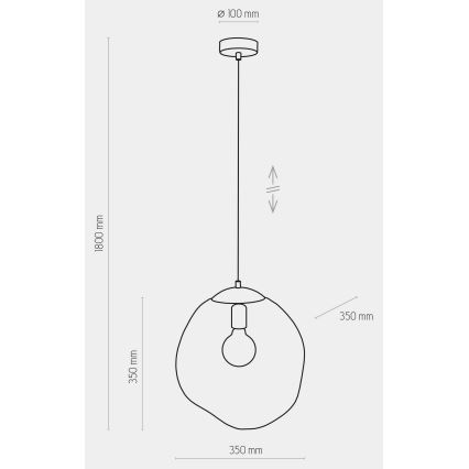 Lestenec na vrvici SOL 1xE27/60W/230V