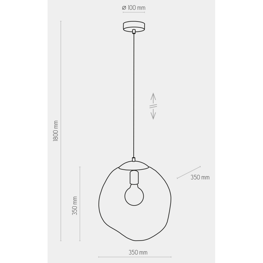 Lestenec na vrvici SOL 1xE27/60W/230V