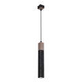 Lestenec na vrvici SOLO 1xGU10/MR11/40W/230V črn