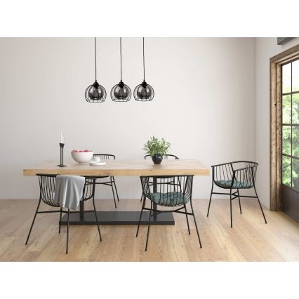 Lestenec na vrvici SOLO BLACK 3xE27/60W/230V