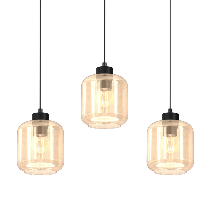 Lestenec na vrvici SOMBRA 3xE27/60W/230V bež